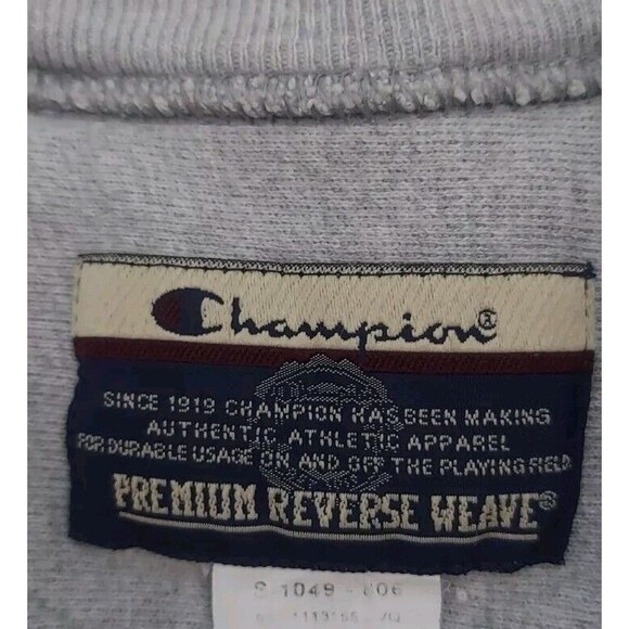 ! Vintage Champion Embroidered DOVE Premium Reverse Weave  XL Sweatshirt Grey - Picture 3 of 7